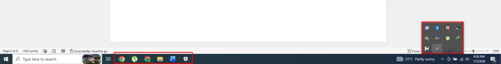Close all Unnecessary Programs in Taskbar